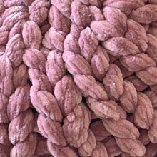 Load image into Gallery viewer, Chunky Knit Velvet Pouf Pillow