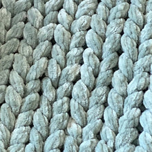 Load image into Gallery viewer, Chunky Knit Velvet Pouf Pillow